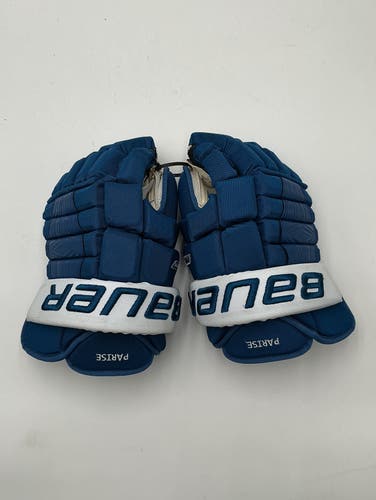 Colorado Avalanche Zach Parise Bauer Pro Series Gloves 13" Pro Stock (Used)