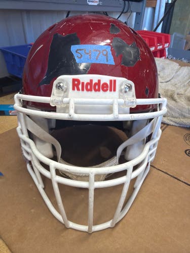 USED RIDDELL SPEED ICON ADULT HELMET - MEDIUM - PEARL CARDINAL