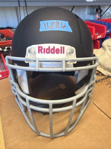 USED RIDDELL SPEED ICON ADULT HELMET - SMALL - FLAT BLACK