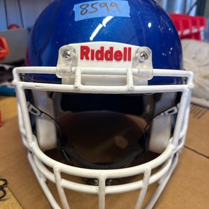 USED RIDDELL SPEED ICON ADULT HELMET - MEDIUM - ROYAL BLUE METALLIC