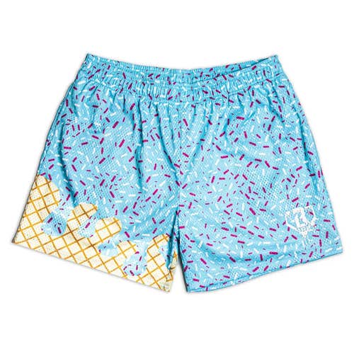 Baseball Lifestyle 101 Ice Cream Shorts - Youth / Cotton Candy / XL