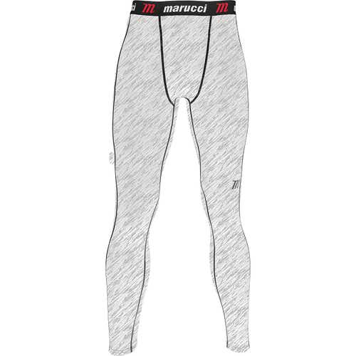 Marucci Men's Compression Baseball Training Tights - White / AM