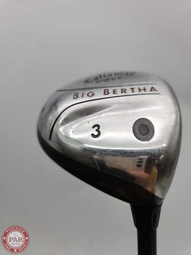 2004 CALLAWAY BIG BERTHA 3 WOOD FIRM CALLAWAY RCH 75W  GOOD