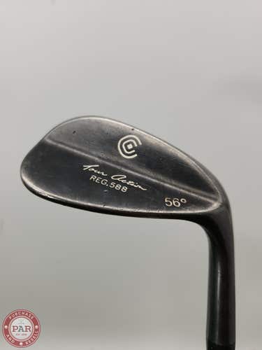 CLEVELAND 588 GUNMETAL WEDGE 56* STIFF TT 35.25" GOOD