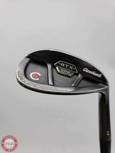 2014 CLEVELAND 588 RTX 2.0 CB BLACK SATIN WEDGE 56*/14 WEDGEFLEX TT DYNAGOLD 35.