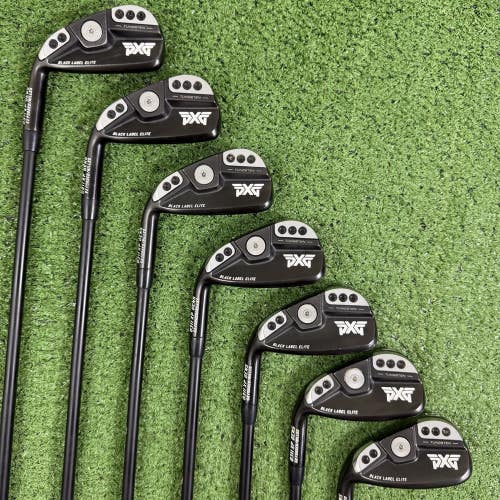 PXG 0311 XP Gen 5 Black Label Elite Iron Set 5-PW GW MMT Left Handed +1/2 Long
