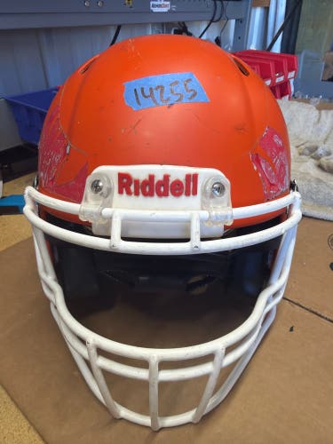 USED RIDDELL SPEED ICON ADULT HELMET - LARGE - FLAT ORANGE