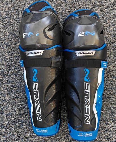 Senior Bauer Nexus 2N 14" Shin Pads (Used)