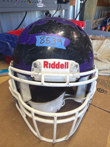 USED RIDDELL SPEED ICON ADULT HELMET - LARGE - FLAT METALLIC PURPLE