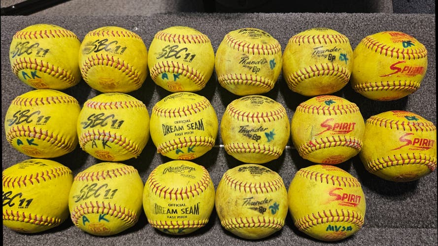 Used softballs - 11 inch