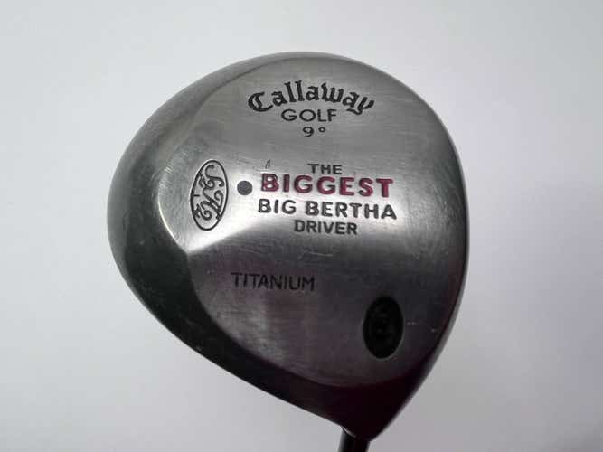 Callaway Biggest Big Bertha Driver 9* Grafalloy ProLite 62g Regular RH