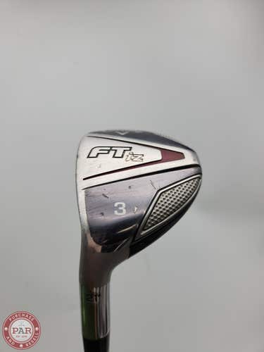 LEFTY CALLAWAY FT IZ 3 HYBRID 21* REG STOCK GRAPHITE 60G GOOD