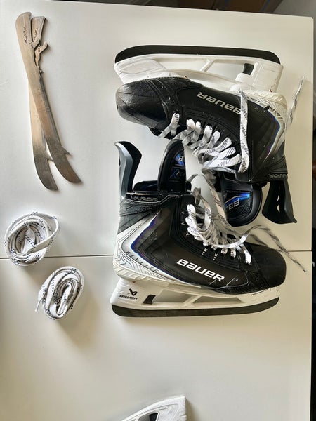 Senior Bauer Vapor Flylite Hockey Skates BUNDLE (Fit 3) Size 9 (Used)