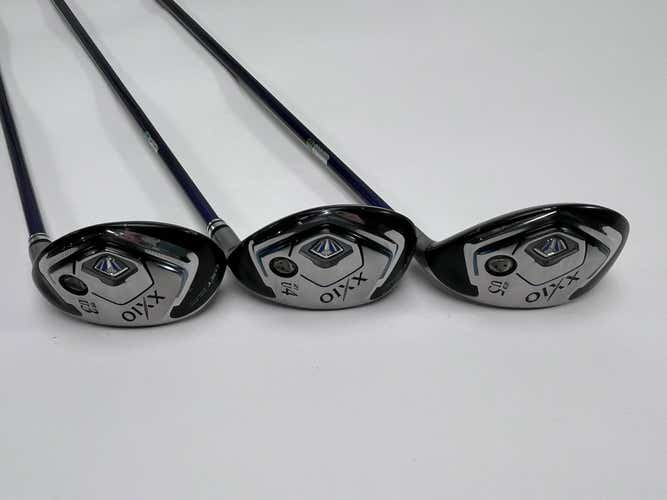 XXIO 8 Hybrid Set 3 4 5 | 19* 21* 23* DST 6434 54g Stiff Graphite Mens RH