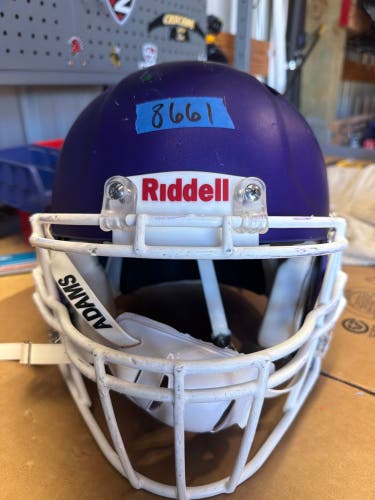 USED RIDDELL SPEED ICON ADULT HELMET - LARGE - FLAT METALLIC PURPLE