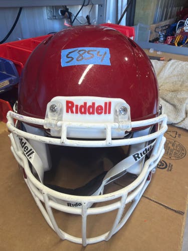 USED RIDDELL SPEED ICON ADULT HELMET - MEDIUM - PEARL CARDINAL