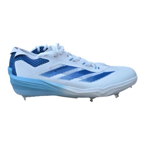 new men's 10 Adidas adizero impact WP metal baseball cleats white/blue IH4728