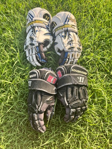 Vintage Warrior Sugar Daddy & SuperFly Lacrosse Gloves