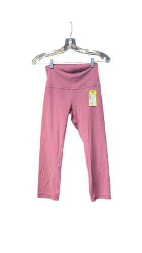 Lululemon Women's Pink Capri Leggings - Size 6