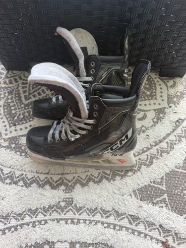 Black 2022 CCM AS-V Pro Hockey SkatesPro Stock 8.25 ZACH PARISE* stock holders on them! not pictured