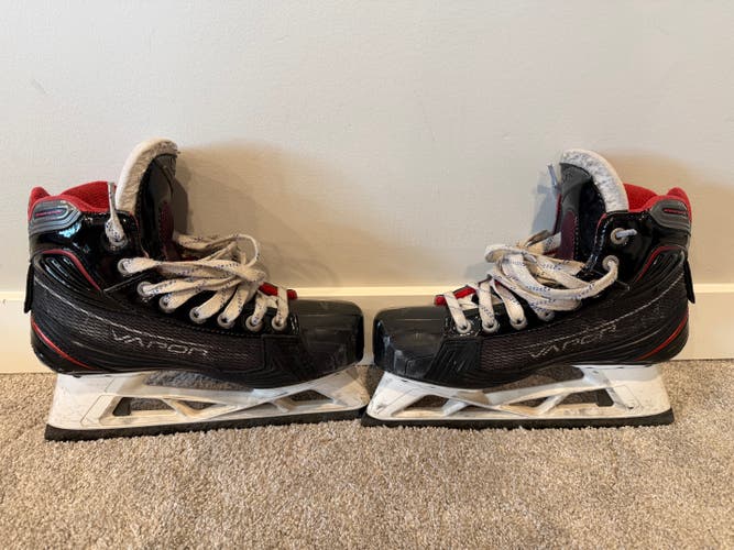 Bauer Vapor 1X Hockey Goalie Skates Extra Wide Width Size 6.5 (Used)