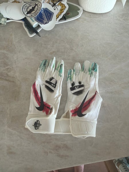 Large Nike Alpha Huarache Edge Batting Gloves (Used)