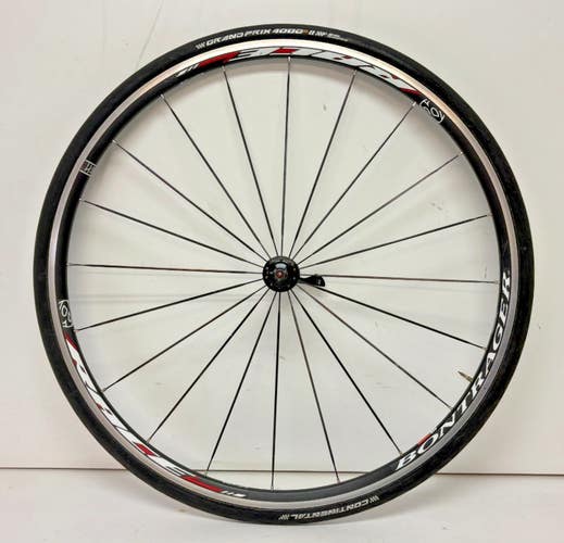 Bontrager Race 20-Bladed Spoke Black Aluminum 700C Front Wheel Continental Tire