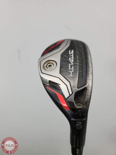 2022 TAYLORMADE STEALTH PLUS 2 HYBRID 17* STIFF PROJX HZRDUS RDX SMOKE RED GOOD