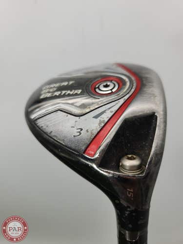 2015 CALLAWAY GREAT BIG BERTHA 3 WOOD 15* REG MITSU KURO KAGE FAIR