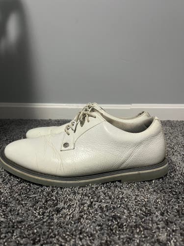 Men's Size 10 G/FORE Gallivanter G/LOCK White Leather Golf Shoes