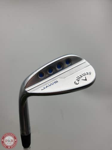 LEFTY 2019 CALLAWAY JAWS MD5 PLATINUM CHROME WEDGE 56*/10S STIFF TT DYNAGOLD TOU