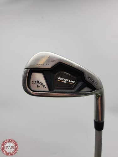 2022 CALLAWAY ROGUE ST MAX OS 6 IRON REG AEROTECH STEELFIBER I80 37.75" GOOD