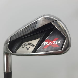LEFTY 2011 CALLAWAY RAZR X 6 IRON STIFF MATRIX KUJOH 65G 36.25" GOOD