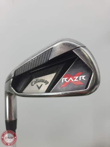 LEFTY 2011 CALLAWAY RAZR X 6 IRON STIFF MATRIX KUJOH 65G 36.25" GOOD