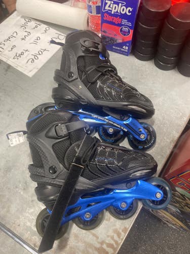 Used Schwinn ABEC 7 Senior Roller Quad Skates Black Adjustable 11337-S000491625