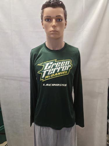 McDaniel Green Terror Lacrosse Long Sleeve Shirt S NCAA