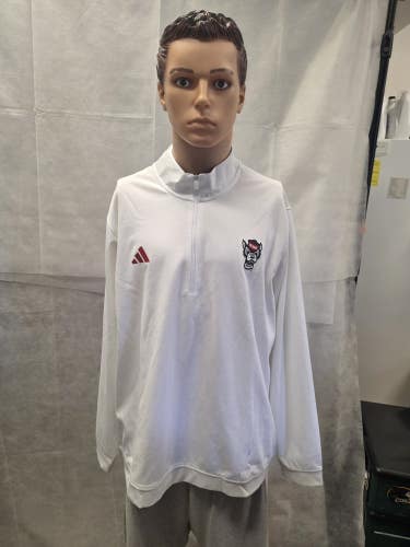 NWT NC State Adidas 1/4 Zip Jacket XXL 2XL NCAA