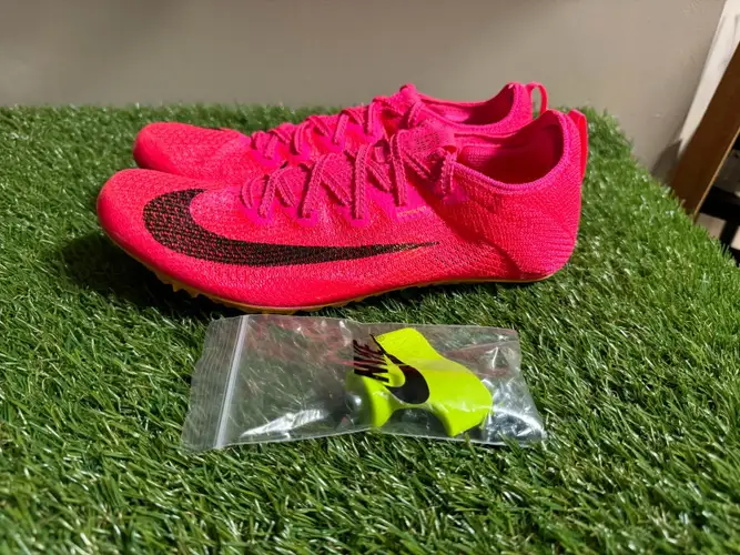 Men's 9.5 Nike Zoom Superfly Elite 2 Track Spikes Shoes Pink CD4382-600 NEW