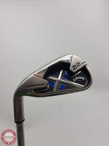 LEFTY 2008 CALLAWAY X22 6 IRON UNIFLEX TT 37.25" GOOD