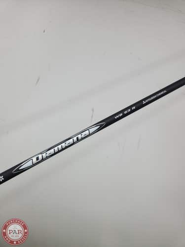 NEW UNCUT MITSUBISHI DIAMANA WB 63 REGULAR DRIVER SHAFT REGULAR 60G .335 TIP 46"