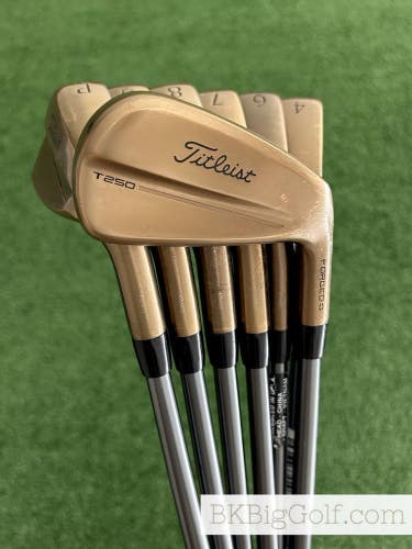 Titleist T250 25 Oil Can Forged Iron Set 4-P / MMT 85 Stiff Graphite