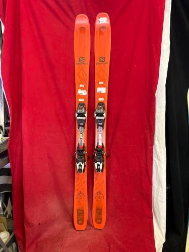 Skis: Salomon 161 cm All Mountain Skis With Bindings (Used)
