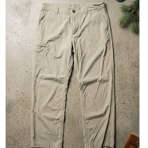 UB Tech Mens Khaki Travel Golf Pants 34x30 Lightweight Unionbay Hiking