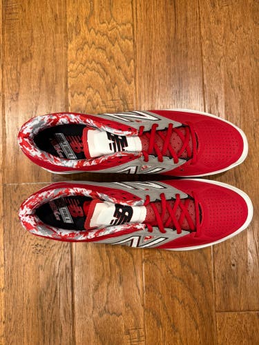 Red Men's Size 15.0 Adult New Balance L4040GR2 Rev Lite Low Top Metal (New)