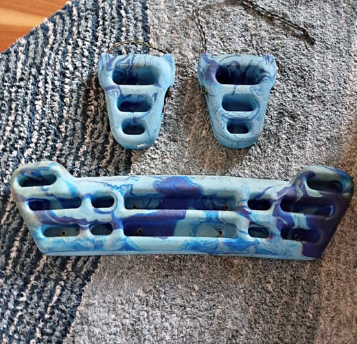 Rock Climbing Training Board and Rings