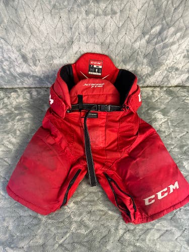 Red Junior Small CCM JetSpeed FT485 Hockey Pants (Used)
