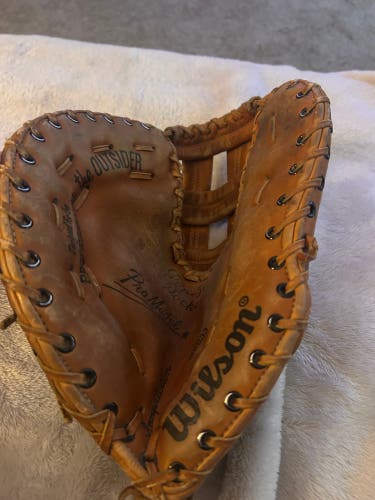 Wilson The Outsider A2833 11 1/2 in Leather Baseball Mitt Left Hand Deep Japan vtg