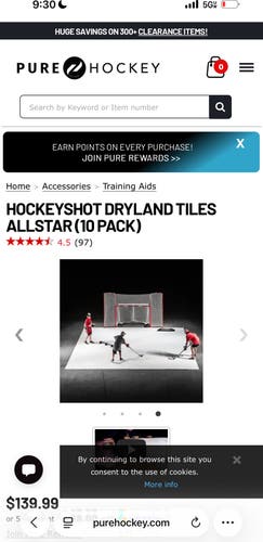 Pure Hockey Shooting Tile (Used)