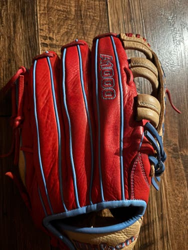 2024 Wilson A1000 RH Outfield Baseball Glove 12.25" (Used)