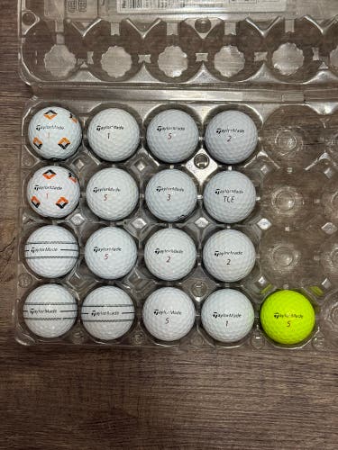 17 TaylorMade TP5x Golf Balls - 5A MINT CONDITION ONLY
